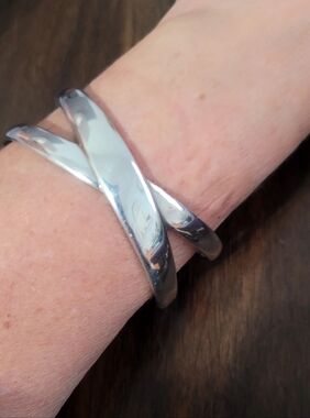 James Avery Sterling Silver Crossover Cuff Bracelet - Silver